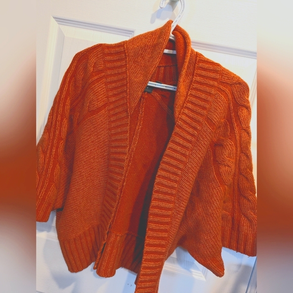 Mexx Sweaters - 💙 MEXX 💙 Rust / Burnt Orange Short Cardigan